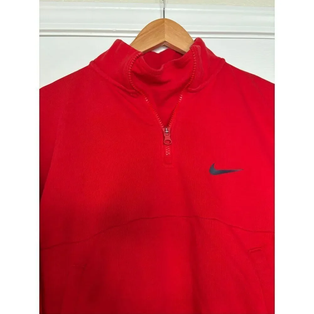 Nike USA Womens Basketball 2024 Olympic Village Red Fleece Sweatshirt Size Small